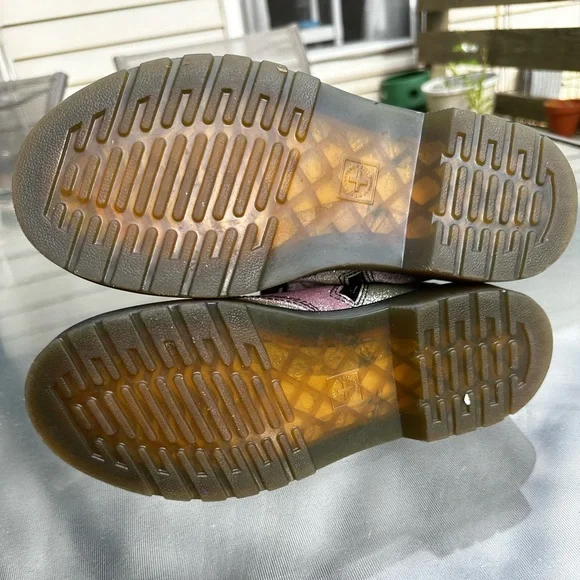 Junior Girls rainbow Glitter Doc Dr. Air Wair Martens - Picture 5 of 5